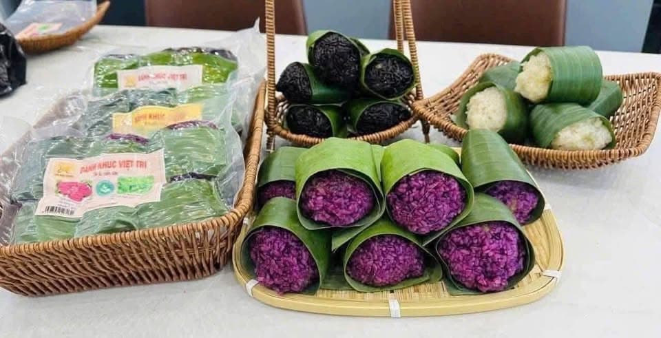 Вьетнамские рисовые пирожки Bánh khúc, сет 6 шт.