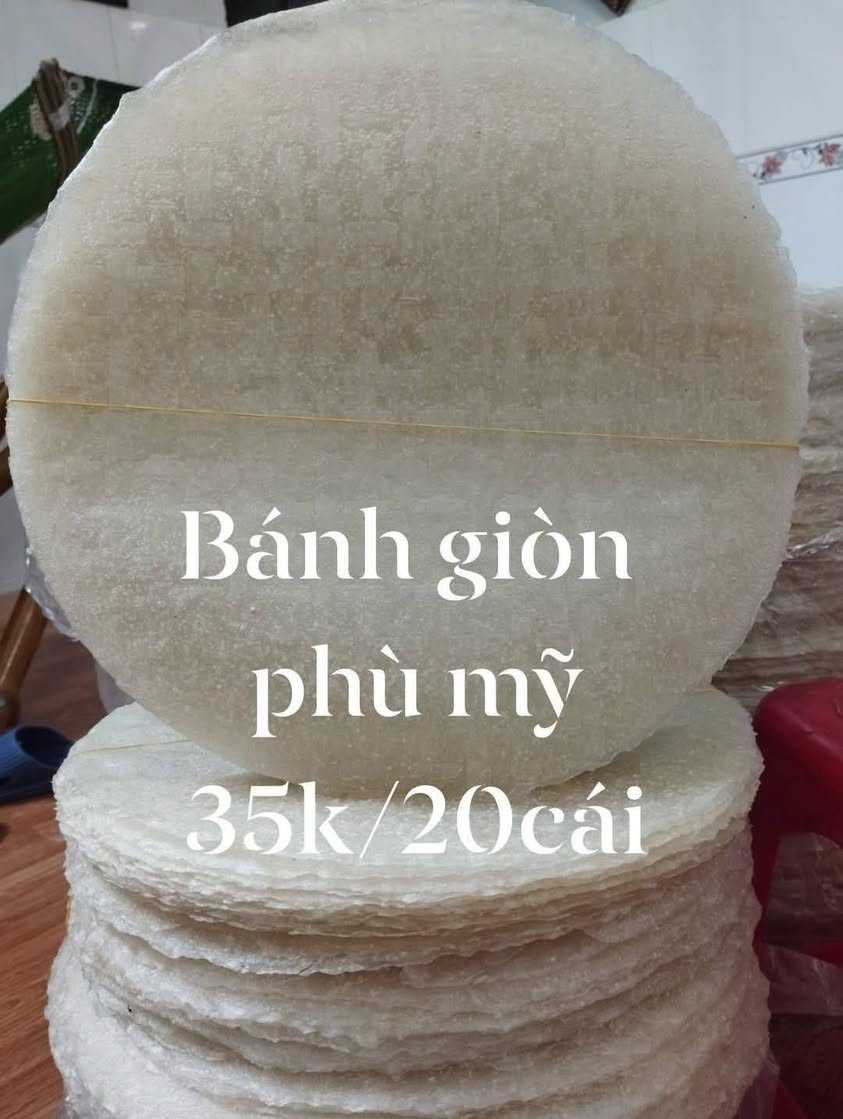 Хрустящие лепешки/рисовая бумага «Phù Mỹ», 35k за связку