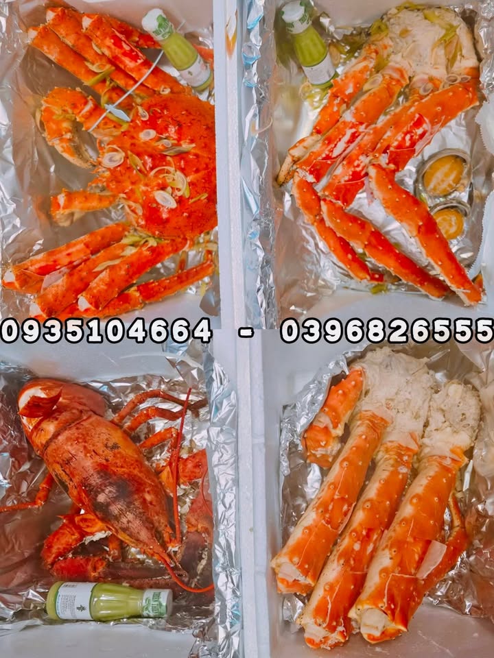 Морепродукты в наличии: королевский краб, ноги краба, лобстер, абалон, живые и ослабленные/задохнувшиеся, можно оформить заказ
